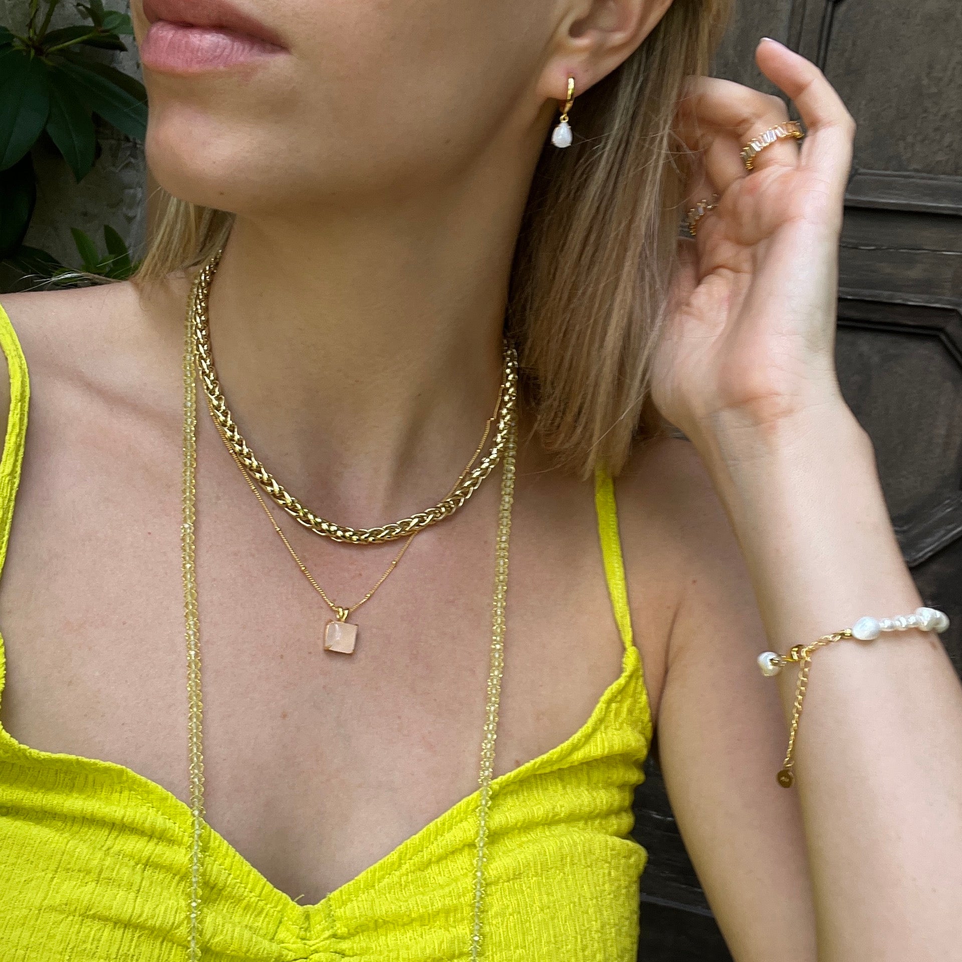 Brillenkette Limone